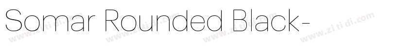 Somar Rounded Black字体转换